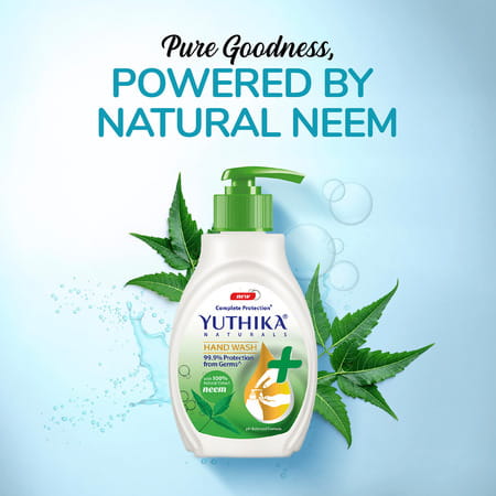 Yuthika Neem Handwash Liquid 500ml Dispenser Bottle | Ph Balanced | Germ Protection Hand Wash