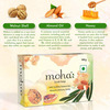 Moha: Scrub Soap With Walnut | Almond Oil & Honey Unisex Bathing Bar - 100Gm (Pack Of 3)