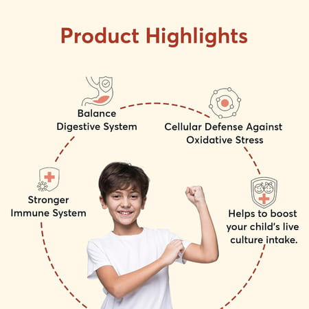 Bug Buddy Happy Gut Jolly Belly | Daily Gut Health Immunity Supplement For Kids | 30 Days Pack