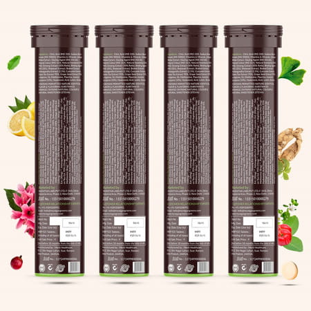 Vegan Greens Daily Women Multivitamins- 39 Vitamins, Minerals & Herbs. 100% Rda. 100 Effer., Orange