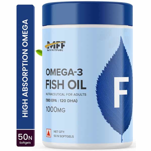 Myfitfuel Omega 3 Fish Oil | 1000Mg (180 Epa 120 Dha) | 50 Softgels