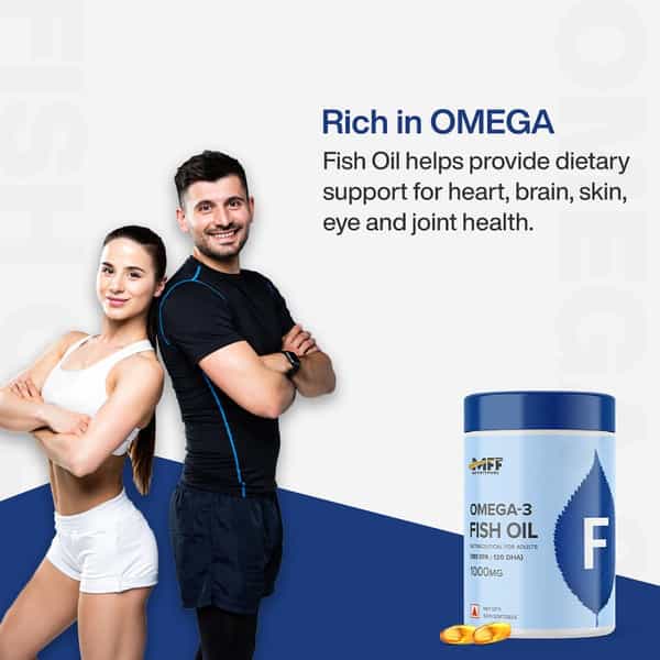 Myfitfuel Omega 3 Fish Oil | 1000Mg (180 Epa 120 Dha) | 50 Softgels