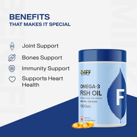Myfitfuel Omega 3 Fish Oil | 1000mg (180 Epa 120 Dha) | 50 Softgels