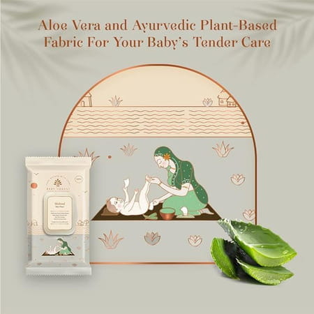 Baby Forest Mulmul Baby Wipes,Ultra-Soft,Water-Based, 3x Thicker And Softer Wipes 72 Wipes,Pack Of 4