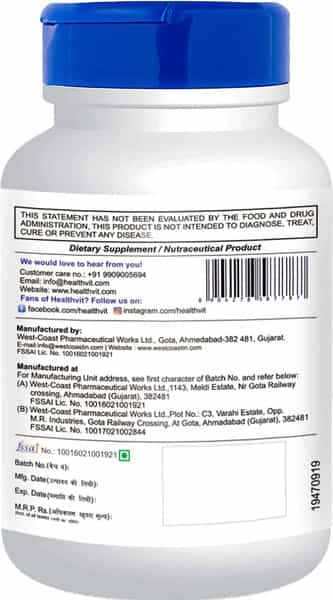 Healthvit Sage - 570 Mg 60 Capsules