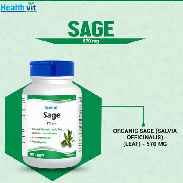 Healthvit Sage - 570 Mg 60 Capsules