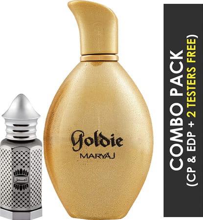 Ajmal Asher Cp Alcohol-Free Attar 12ml For Unisex And Maryaj Goldie Edp 100ml For Women
