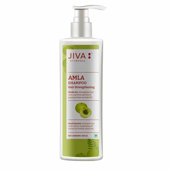 Jiva Amla Shampoo|Helps To Prevent Dandruff | Promotes Healthy Hair - 200Ml (Pack Of 1)