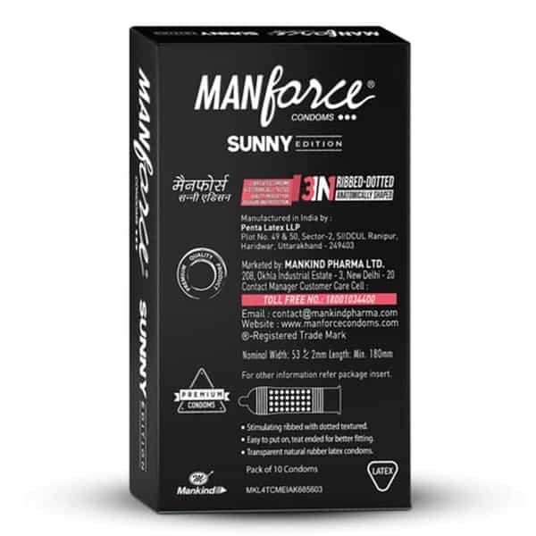Manforce Extra Dotted Synny Edition Flavoured Condom Pack Of 3X10 Pieces