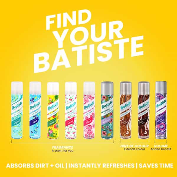 Batiste Instant Hair Refresh Dry Shampoo - Coconut & Exotic Tropical - 200Ml