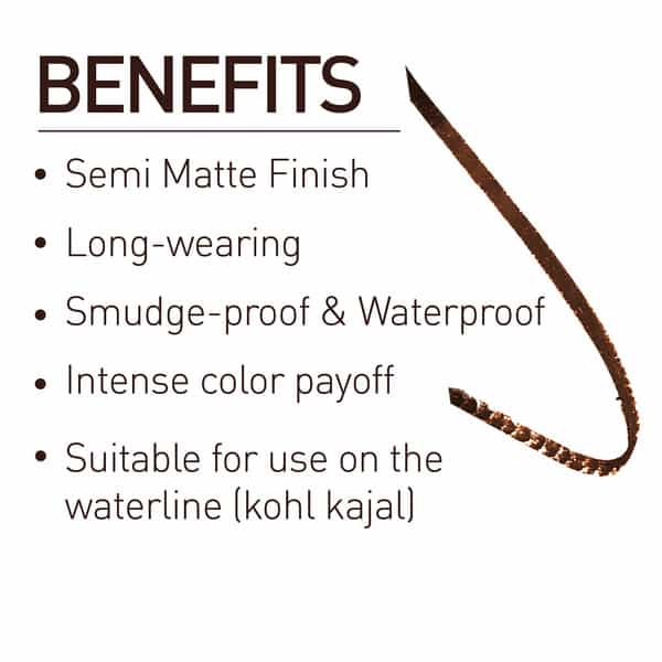 Myglamm Jet Set Eyes Kajal Eyeliner-Brun