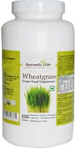 Ayurvedic Life Wheatgrass Tablets 500mg - 500 Tablets Green