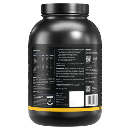 Nutrabay Gold Pea Protein Powder | 25G Protein | 4.6G Bcaa | 5G Fiber | Rich Chocolate Cerme - 2Kg