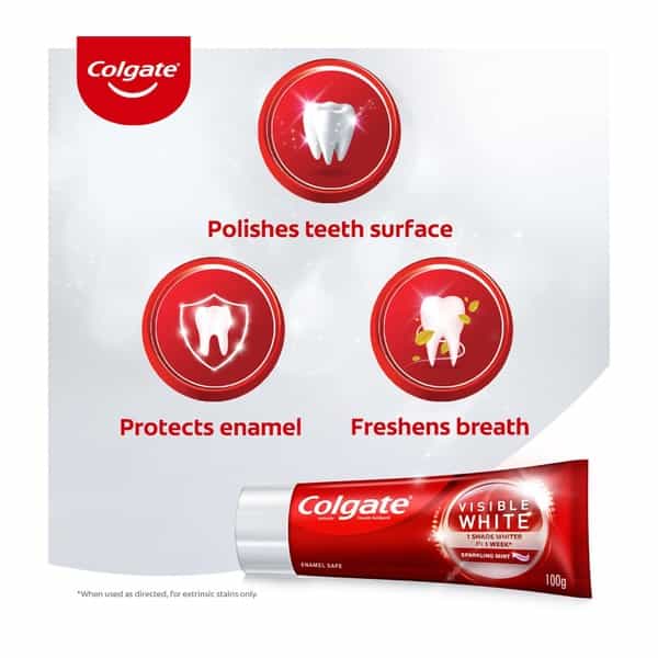 Colgate Visible White Tooth Paste 200 Gm