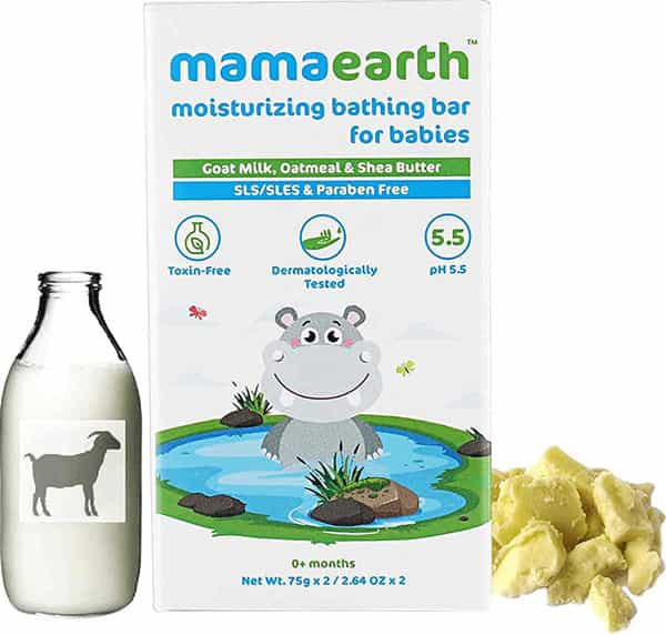 Mamaearth Moisturizing Bathing Bar For Babies 150 Gm