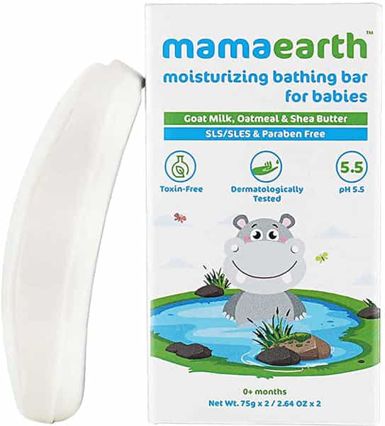 Mamaearth Moisturizing Bathing Bar For Babies 150 Gm