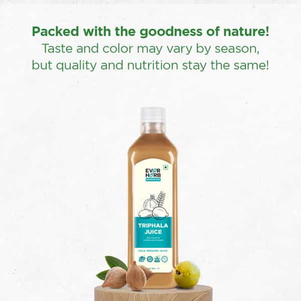 Everherb Triphala Juice - Supports Digestion & Gut Health - 1L Bottle (By Pharmeasy)