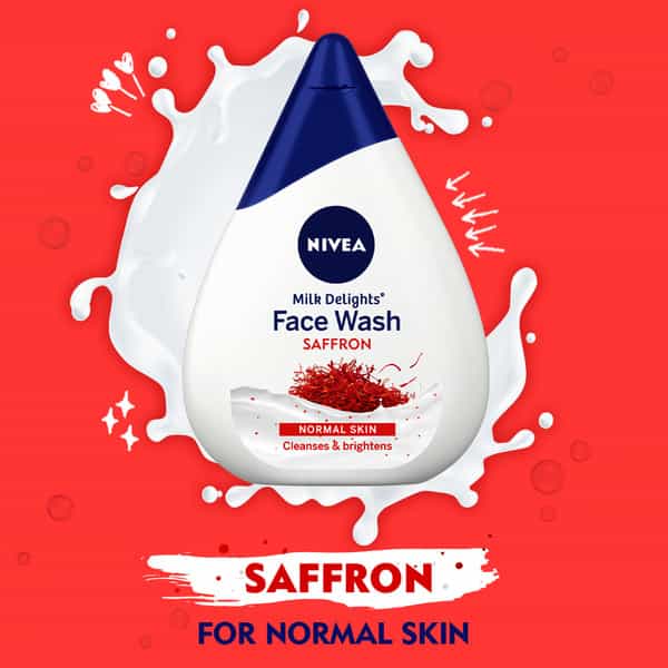 Nivea Milk Delights Saffron Facewash - 100 Ml