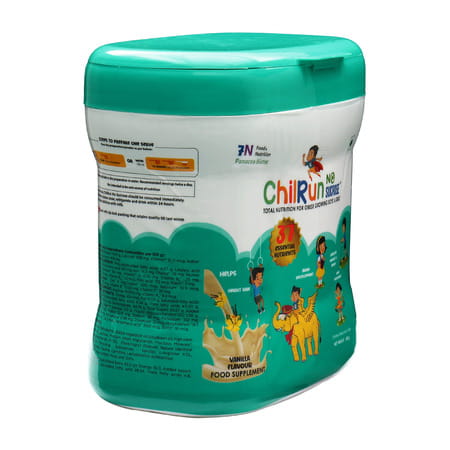 Chilrun No Sucrose Vanilla Flavour Total Nutrition For Obese Growing Boys & Girls Jar Of 200gm