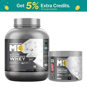 Muscleblaze Biozyme Performance Whey Protein (rich Chocolate | 2kg) & Creatine Monohydrate (100g)