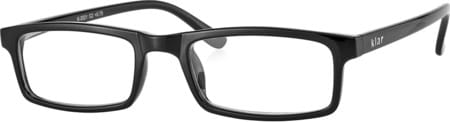Klar Eye Rectangle Full Rim Reading Glasses Men And Women +0.75 To +3.50 +1.50 Power Matte Black