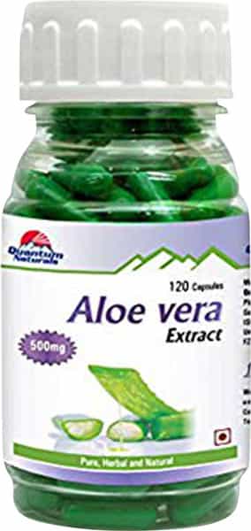 Quantum Naturals Aloe Vera Extract 500 Mg Capsule 120