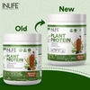 Inlife Plant Protein Powder - Pea | Quinoa & Brown Rice - 25G Protein - Chocolate | 500G