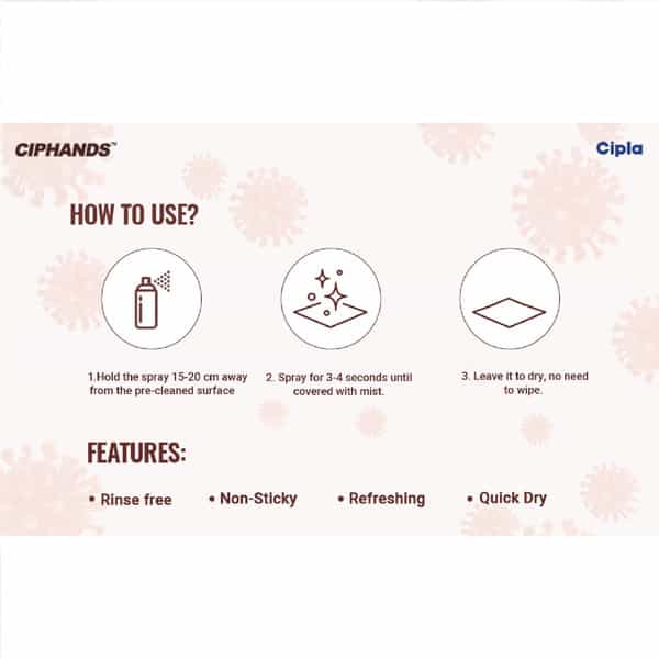 Ciphands Disinfectant Spray - 300 Ml