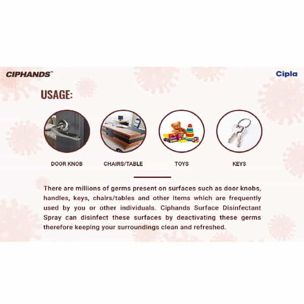 Ciphands Disinfectant Spray - 300 Ml