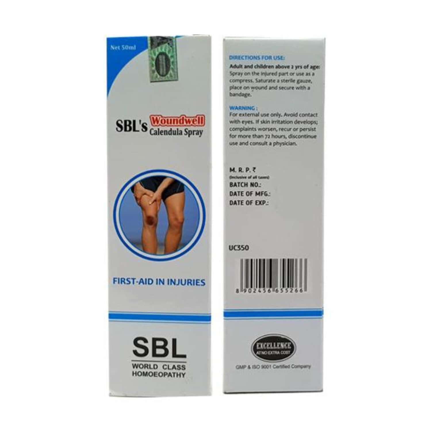 Sbl Woundwell Calendula Spray 50 Ml Pack Of 3