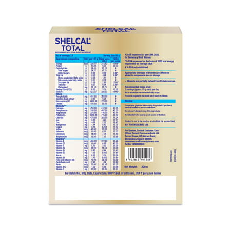 Shelcal Total Supplement With Your Daily Nutrition Vanilla Flavour Box 200 Gm