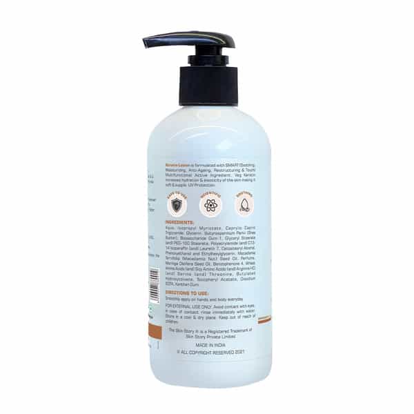 The Skin Story Keratin Shea Butter Deep Moisturizing Body Lotion Uv Protection | Long Lasting 280Ml