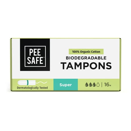 Peesafe Pee Safe Organic Cotton Tampon (super)