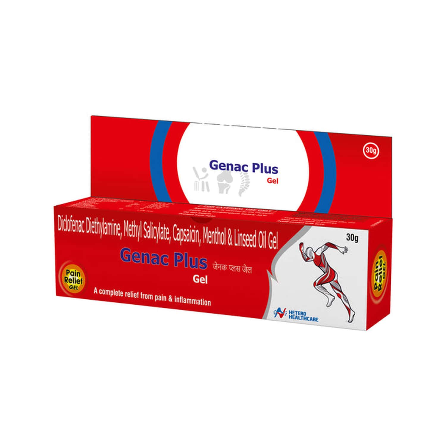 Genac Plus Fast Pain Relief Gel - Pack Of 3
