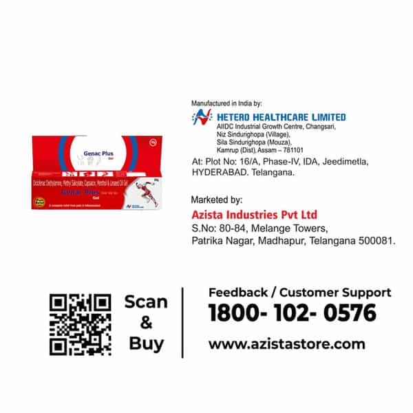Genac Plus Fast Pain Relief Gel - Pack Of 3