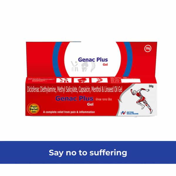 Genac Plus Fast Pain Relief Gel - Pack Of 3