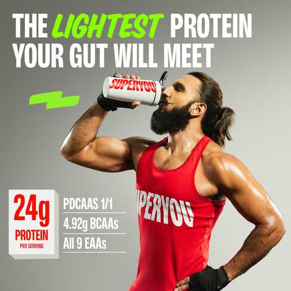 Superyou Pro Fermented Yeast Protein(Pack Of 5) | 24G Protein| Coffee Pdcaas Of 1 - 180G