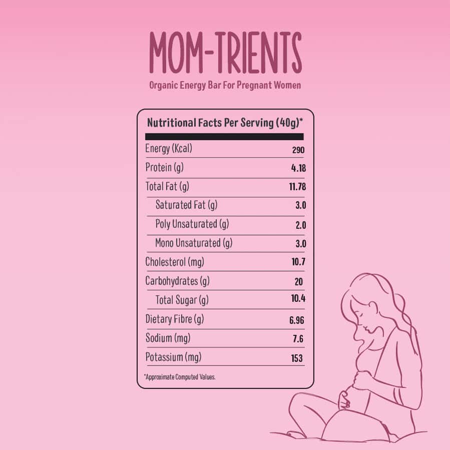 Buy TIMIOS MOMTRIENT ENERGY BARS FOR PREGNANT MOTHERS 40G STRAWBERRY