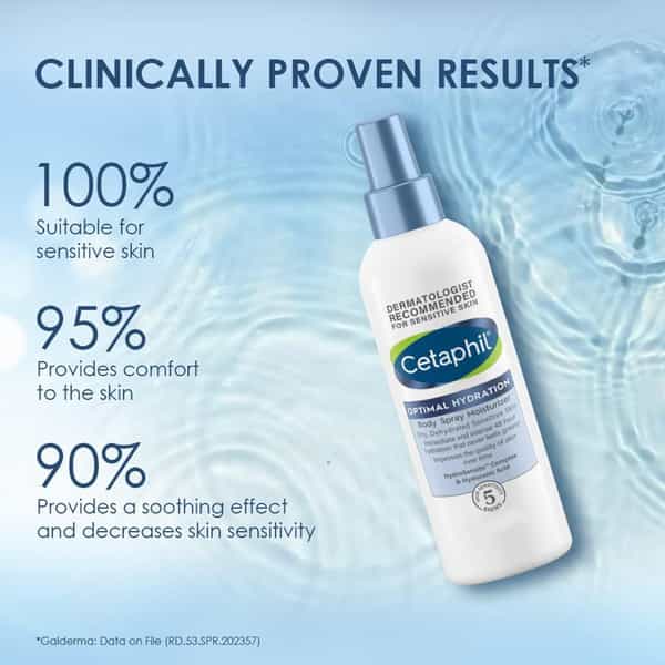 Cetaphil Optimal Hydration Body Spray Moisturiser | 207 Ml