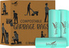 Imvelo 100% Compostable Garbage Bag | 45 Bags (3 Rolls) 17 X 19 Inches (Small) | Dustbin/Trash Bag