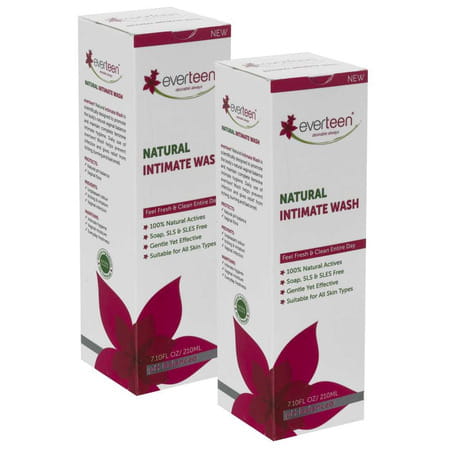 Everteen Natural Intimate Wash For Feminine Hygiene In Women | 2 Packs (210ml Each)