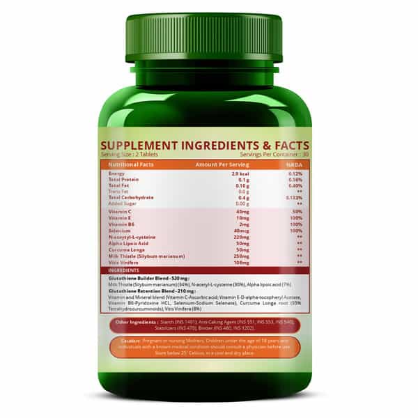 Vlado's Himalayan Organics Glutathione Builder - 60 Veg Tablets