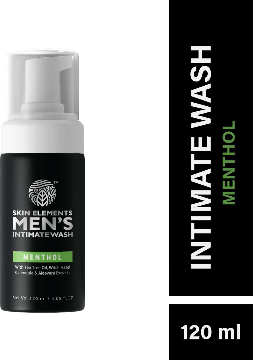 Skin Elements Men'S Intimate Wash With Menthol- 120 Ml