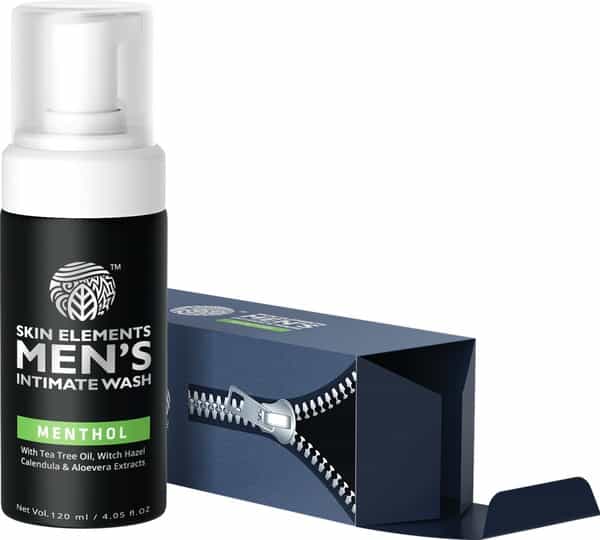 Skin Elements Men's Intimate Wash With Menthol- 120 Ml