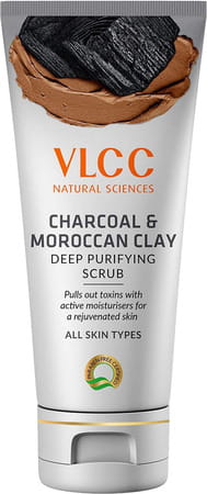 Vlcc Charcoal & Moroccan Clay Deep Purifying Scrub - 90 Gm