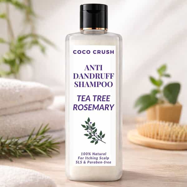 Coco Crush Anti Dandruff Shampoo For Adults | Neem & Tea Tree | Scalp Care For Flakes & Itch - 100Ml