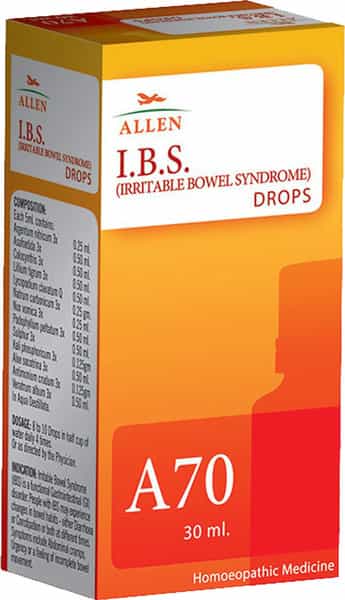 Allen Laboratories A70 I.b.s.(Irritable Bowel Syndrome) Drop Pack Of 2 | 30Ml Each