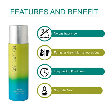 Ajmal 3 Sacrifice Ii For Him For Men & 1 Distraction For Men & Women Deo Each 200Ml Combo Pack Of 4