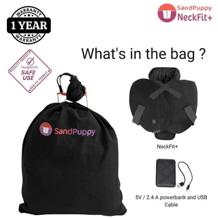 Sandpuppy Neckfit Plus - Wireless Heating Pad For Neck & Cervical Pain Relief