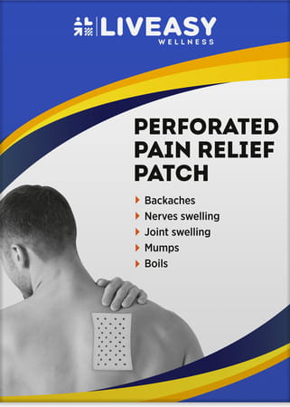Liveasy Perforated | 10cm *16 Cm | 10 Pain Relief Patches